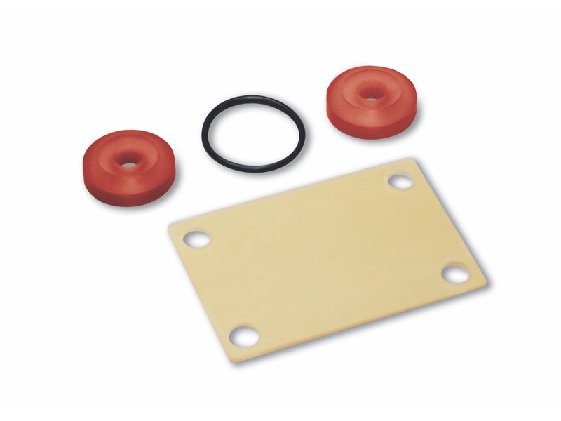 Sealing kit and pilot membranes for vacuum valves and solenoid valves