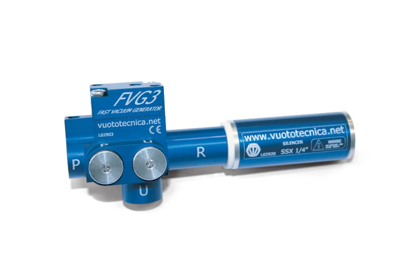 Single-stage vacuum generators with ejector FVG 3 and FVG 5
