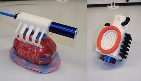 Octopus gripper heads made with 3D printer
